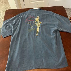 Tommy Bahama 100% Silk Pocket Casual Button Down Short Sleeve Shirt